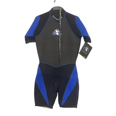 Aqua Skin Women's Titanium Divers Neoprene Wet Suit In Black