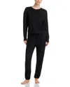 Aqua Sleep Lazy Days Pajama Set - Exclusive In Black