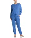 Aqua Sleep Lazy Days Pajama Set - Exclusive In Blue
