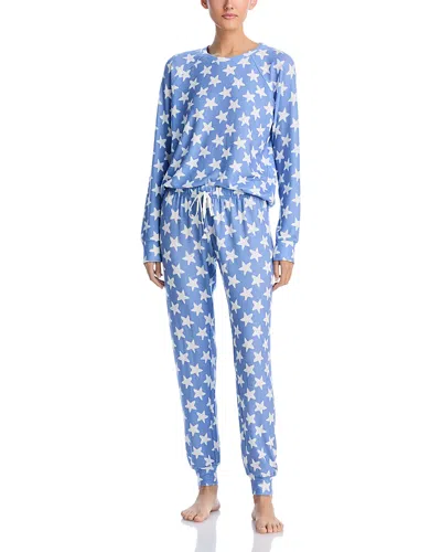 Aqua Sleep Peachy Party Pajama Set - Exclusive In Denim