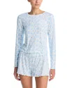 Aqua Sleep Pointelle Lounge Pajama Set - Exclusive In Blue Sky