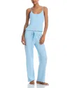Aqua Sleep Pointelle Lounge Pajama Set - Exclusive In Dusty Blue