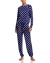 Aqua Sleep Snug Nights Long Pajama Set - Exclusive In Blue