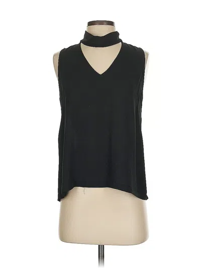 Pre-owned Aqua Sleeveless Blouse In Black