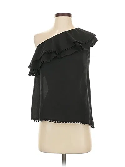 Pre-owned Aqua Sleeveless Blouse In Black