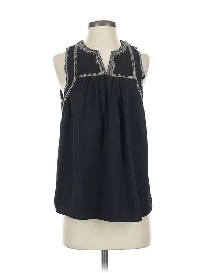 Pre-owned Aqua Sleeveless Blouse In Black