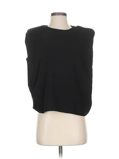 Pre-owned Aqua Sleeveless Blouse In Black