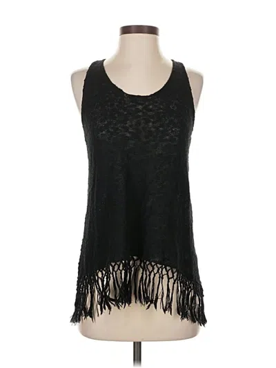 Pre-owned Aqua Sleeveless Blouse In Black
