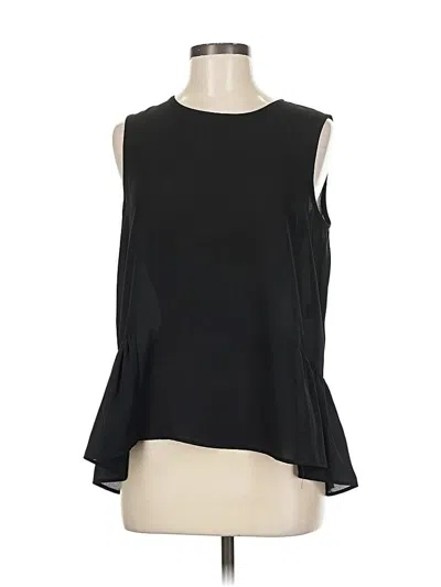 Pre-owned Aqua Sleeveless Blouse In Black