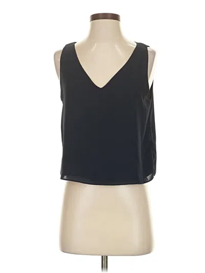 Pre-owned Aqua Sleeveless Blouse In Black