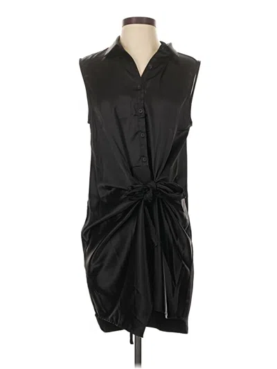 Pre-owned Aqua Sleeveless Blouse In Black