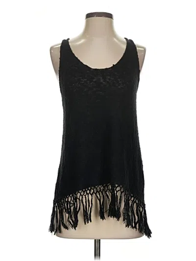 Pre-owned Aqua Sleeveless Blouse In Black
