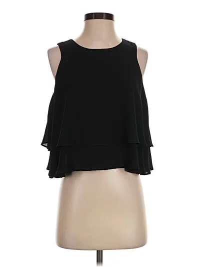 Pre-owned Aqua Sleeveless Blouse In Black