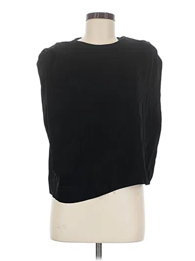 Pre-owned Aqua Sleeveless Blouse In Black