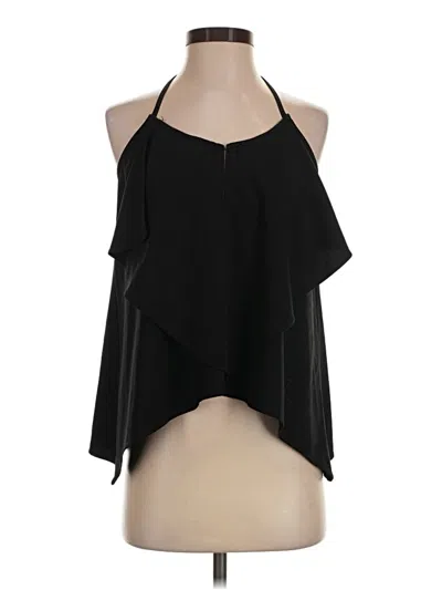 Pre-owned Aqua Sleeveless Blouse In Black