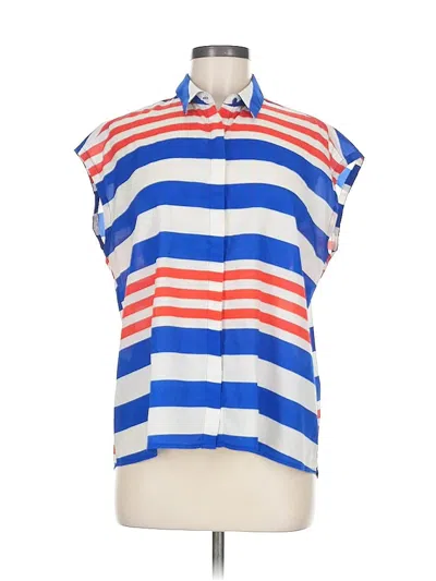 Pre-owned Aqua Sleeveless Blouse In Blue