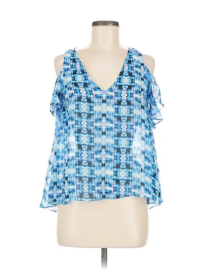 Pre-owned Aqua Sleeveless Blouse In Blue