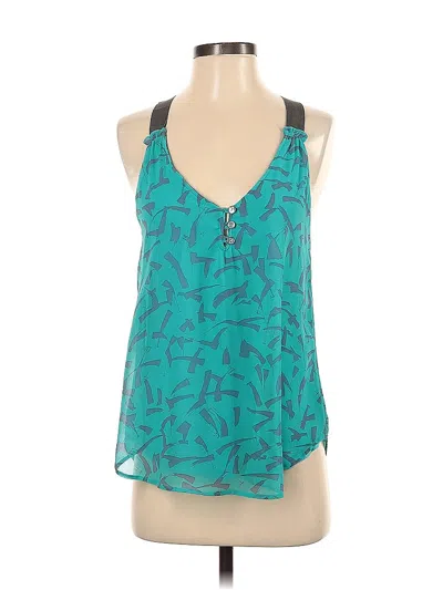 Pre-owned Aqua Sleeveless Blouse In Blue