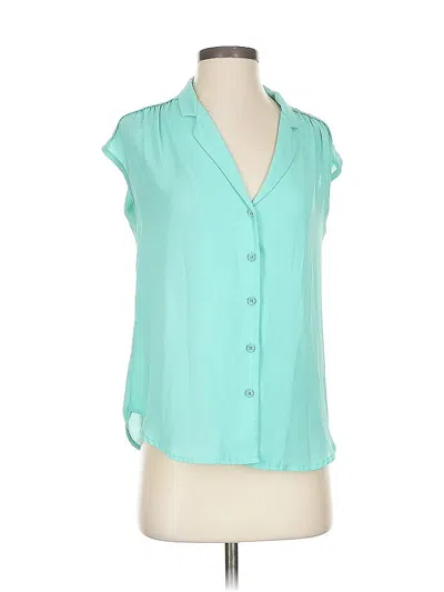 Pre-owned Aqua Sleeveless Blouse In Blue