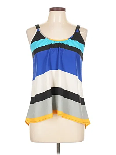 Pre-owned Aqua Sleeveless Blouse In Blue