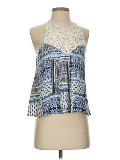 Pre-owned Aqua Sleeveless Blouse In Blue