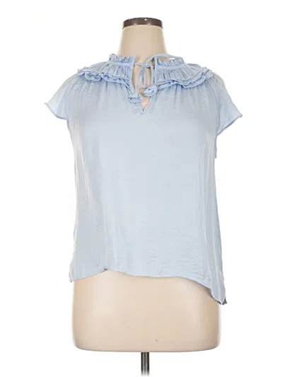 Pre-owned Aqua Sleeveless Blouse In Blue