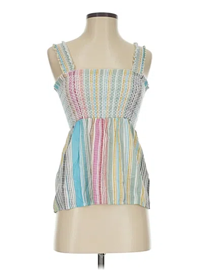 Pre-owned Aqua Sleeveless Blouse In Blue