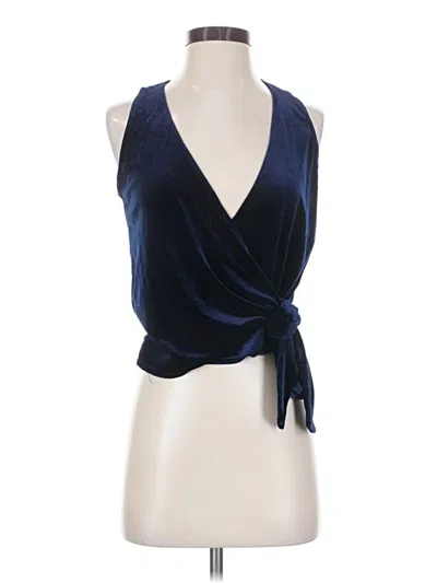 Pre-owned Aqua Sleeveless Blouse In Blue