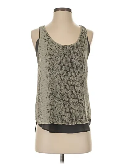 Pre-owned Aqua Sleeveless Blouse In Gray