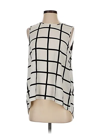 Pre-owned Aqua Sleeveless Blouse In Ivory