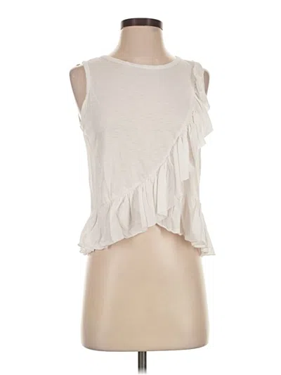Pre-owned Aqua Sleeveless Blouse In Ivory