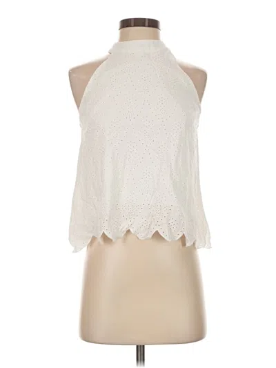 Pre-owned Aqua Sleeveless Blouse In Ivory