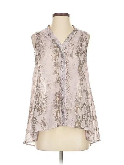 Pre-owned Aqua Sleeveless Blouse In Silver