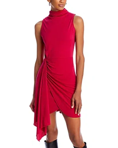 Aqua Sleeveless Jersey Mock Neck Dress - 100% Exclusive In Raspberry