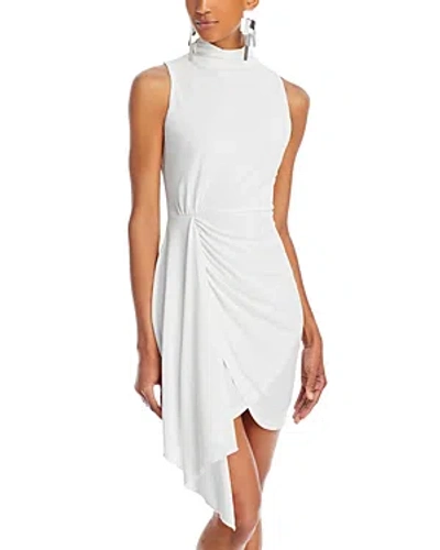 Aqua Sleeveless Jersey Mock Neck Dress - 100% Exclusive In White