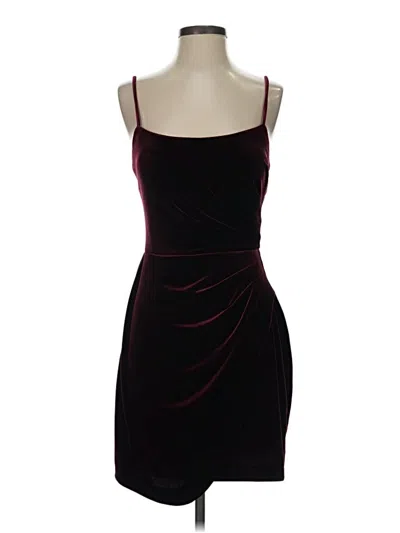 Pre-owned Aqua Sleeveless Top Burgundy Sweetheart Neckline Tops