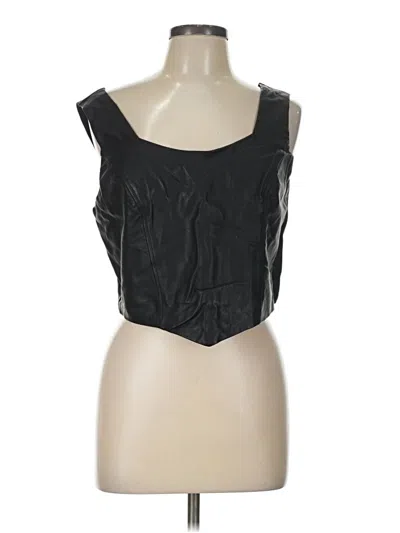 Pre-owned Aqua Sleeveless T-shirt In Black