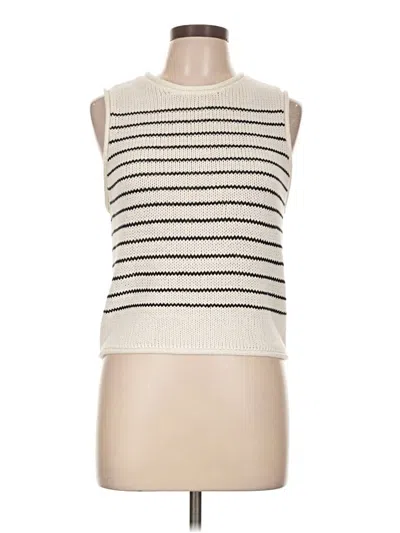 Pre-owned Aqua Sleeveless T-shirt In Ivory