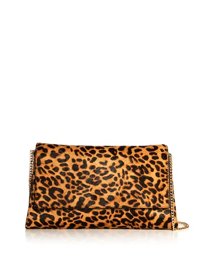 Aqua Small Calf Hair Clutch - Exclusive In Animal Print