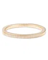 Aqua Snake Chain Stretch Bracelet In 16k Gold Plated - Exclusive In Gold