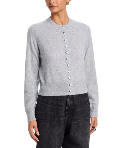 Aqua Snap Closed Cardigan - Exclusive In Gray