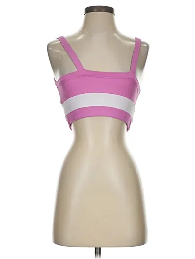 Pre-owned Aqua Sports Bra In Pink