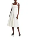 Aqua Square Neck Tank Dress - Exclusive In Ivory