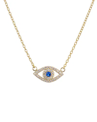 Aqua Sterling Silver Evil Eye Pendant Necklace, 15 - Exclusive In Gold