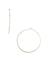Aqua Sterling Silver Large Hoop Earrings - Exclusive In Gold