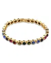 Aqua Stone Tennis Bracelet - Exclusive In Gold