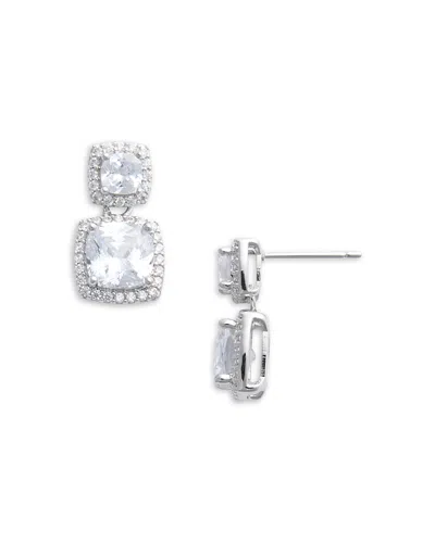 Aqua Strass Earrings - Exclusive In Silver
