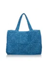 Aqua Straw Tote - Exclusive