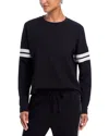 Aqua Stripe Sleeve Sweatshirt - Exclusive In Black