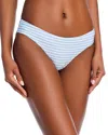 Aqua Striped Bikini Bottom - Exclusive In Blue Stripe
